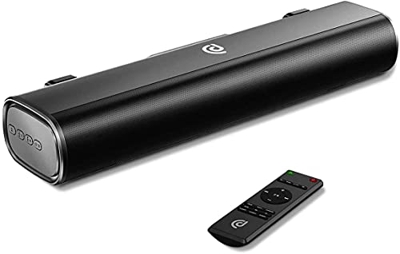 Soundbar per PC, Soundbar con Subwoofer integrato, Soundbar TV, 50 W, 105 dB, Altoparlante TV da 16", Bluetooth 5.0, Telecomando, Ottico, Cavo RCA inc