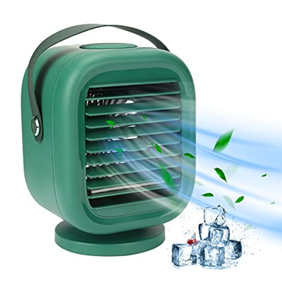 Raffreddatore d'aria personale Brynnl, refrigeratori evaporativi, condizionatore d'aria portatile con manico in pelle, luce notturna, 3 impostazioni d