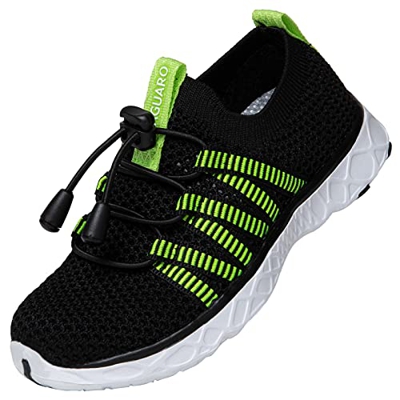 SAGUARO Scarpe Acqua Ragazza Scarpe da Surf Ragazzo Scarpe per Sport Acquatici Coral Scarpette Leggero Piscina Acqua Scarpe da Sportivi Nero Gr.30