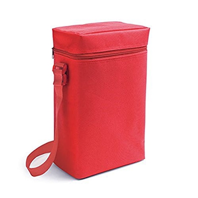 Distribuzione da presents & more Borsa termica – Rossa – 2 bottiglie da 1,5 l