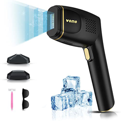 VEME Epilatore Luce Pulsata Con Raffreddamento a Ghiaccio Donne Uomo, Epilatore Laser IPL Permanente Indolore Con Zaffiro 500000 Lampeggia a Casa Biki en oferta