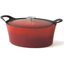 CUISINOX Pentola in Ghisa Smaltata 3,9 L 29 cm Ovale Rossa - Rosso características