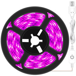 LED Grow Light Strip Plant Lampada per coltivazione indoor Dimmer continuo Cuttable USB Grow Strip Lights Corda morbida flessibile Luce per piantine precio
