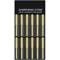 12 pezzi punte per motosega lima per motosega elettrica ad alta durezza placcata in titanio per affilare i diamanti,Modello: 4.8mm precio