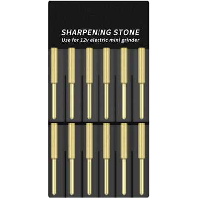 12 pezzi punte per motosega lima per motosega elettrica ad alta durezza placcata in titanio per affilare i diamanti,Modello: 4.8mm