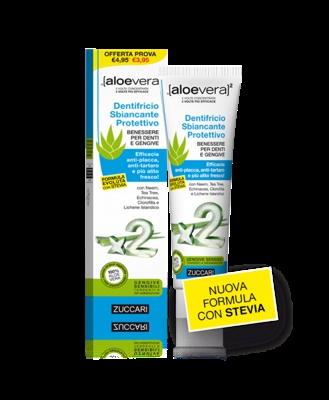 Zuccari Aloevera2 Dentifricio Sbiancante Protettivo Con Stevia 100ml
