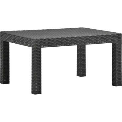 Tavolo da Giardino Antracite 58x58x41 cm in PP