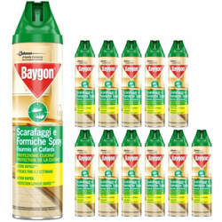 insetticida spray scarafaggi e formiche protezione casa 12 flaconi - Baygon precio