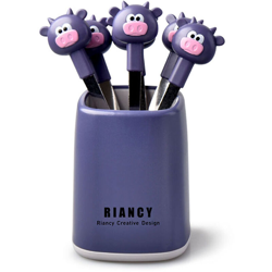 6 pezzi in acciaio inox forchette per frutta cucina adorabile stile cartone animato torta dessert stoviglie set forchetta cibo con contenitori,Viola características