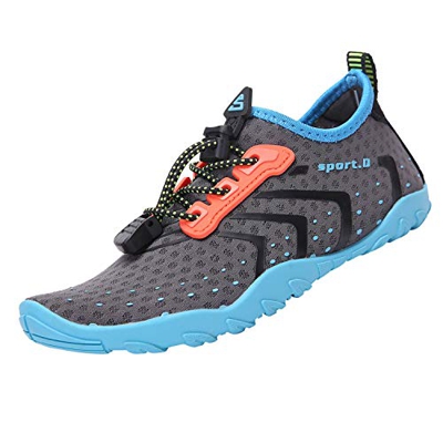 SAGUARO Scarpe da Spiaggia Ragazzi Bagno Surf Yoga Water Shoes per Immersione Nuotare Traspirante Antiscivolo Bleu Gr.36