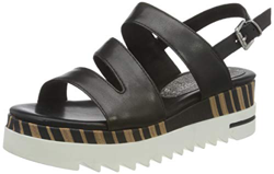 MARCO TOZZI 2-2-28730-26 Leder Sandale, Donna, Nero Antico, 40 EU precio