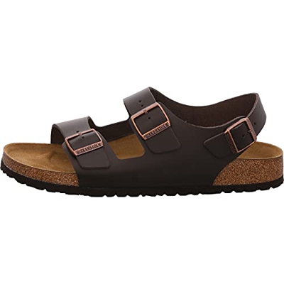 Birkenstock Milano Dark Marrone Pelle Liscia