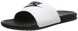 Nike Benassi Just Do It, Ciabatte Uomo, White/Black 100, 49.5 EU en oferta