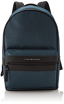 Tommy Hilfiger Elevated Nylon Backpack, Zaino Uomo, Mystic Lake, Medium