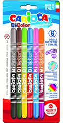 Carioca bi-color – Punta in Feltro, Confezione da 6 características