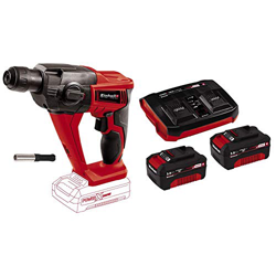 einhell 4513812 Martello Tassellatore a Batteria a 3 Funzioni Te-HD, 18 Li-Solo, 18 V, Nero, Rosso, Senza Caricabatteria, Set di 8 Pezzi + 2X 3,0Ah &  características