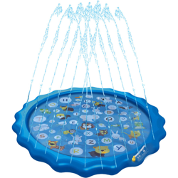 67in Sprinkler for Kids Outdoor Wading Splash Swimming Mat Pool Pad Giocattoli gonfiabili per l'apprendimento con l'alfabeto degli animali características
