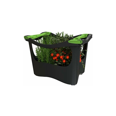 U-greeny Pflanzbox Fioriera rialzata per Piante da Balcone, Giardino e terrazza, Sistema di drenaggio dell'Acqua Integrato, Resistente alle