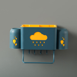 Scaffale da cucina a parete Set di tazze per spazzolino da denti Porta spazzolino da denti Porta spazzolino da denti Porta asciugamani senza bisogno precio