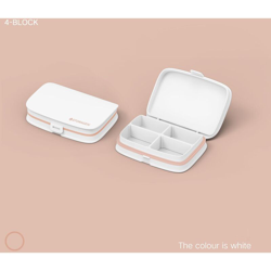 Portapillole portatile, mini portapillole, portamedicinali da viaggio, portapillole, portapillole all'ingrosso U023 Portapillole piccolo-bianco en oferta