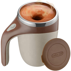 Tazza autoagitante da 380 ml con coperchio Tazza da caffe con agitazione magnetica automatica Tazza da caffe elettrica in acciaio inox automiscelante en oferta