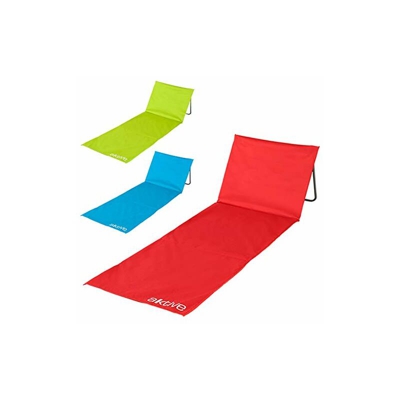 AKTIVE 62130 - Stuoia con Schienale Mare Beach 165x54x38 cm - 3 Colori