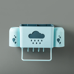 Scaffale da cucina a parete Set di tazze per spazzolino da denti Porta spazzolino da denti Porta spazzolino da denti Porta asciugamani senza bisogno características