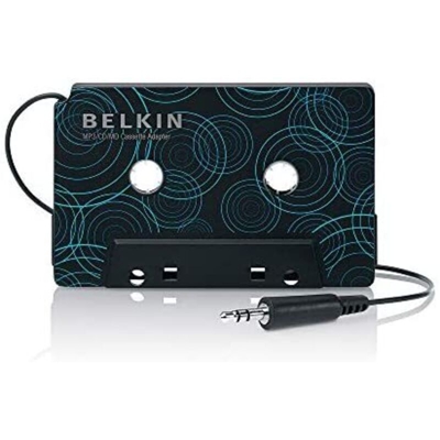 F8V366bt Adattatore per Cassette Portatile da Auto, Connettore da 3.5 mm, Bianco - Belkin