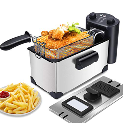 Aigostar Ken 30LEI - Friggitrice con timer, coperchio antispruzzo con finestrella, vassoio estraibile per la pulizia e lo scarico dell'olio. Termostat características