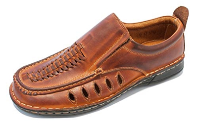 KS® 012 - Scarpe estive da uomo - in pelle - marrone 42