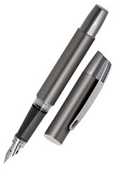 ONLINE Penna stilografica Campus Gun per destrimani, impugnatura ergonomica, pennino medio di alta qualità, cartucce d'inchiostro standard, cartuccia  precio