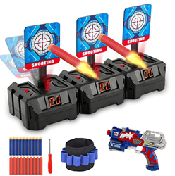 Samione Bersaglio per Nerf, Bersaglio Elettrico Digitale per Nerf con Pistole Giocattolo,Ripristino Automatico Punteggio Target con Effetto Luce Suono precio