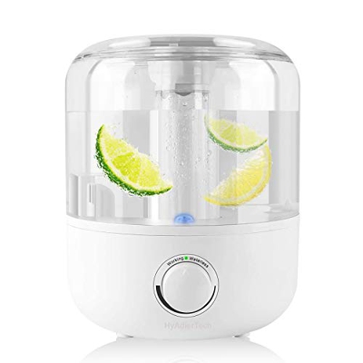 HyAdierTech Umidificatore Ambiente Ultrasuoni , Umidificatore Ultrasuoni a Riempimento Superiore, Purificatore d'Aria, Grande Capacità 3L, Nebbia Fred