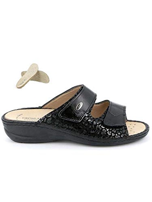 Grunland, DARA CE0671, Ciabatta Sandalo, Pelle, Nero - 34