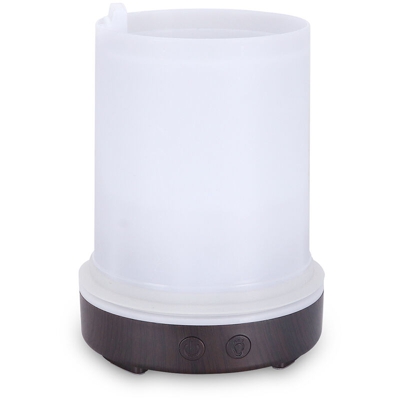 YX205 200ml Umidificatore d'aria USB Diffusore d'aria Olio essenziale Macchina per aromaterapia Creatore di nebbia Arte scavata 7 Luci colorate per