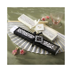 Ventaglio Matrimonio In Bamboo Traforato Segnaposto Bomboniera Regalo Chiesa Nozze en oferta