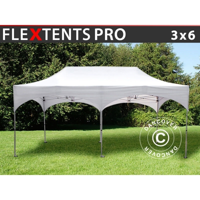 Gazebo pieghevole Gazebo rapido FleXtents PRO "Arched" 3x6m Bianco