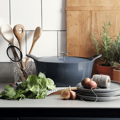 Pentola in Ghisa Smaltata 1,6 L 20 cm Blu Denim - Blu - Cuisinox