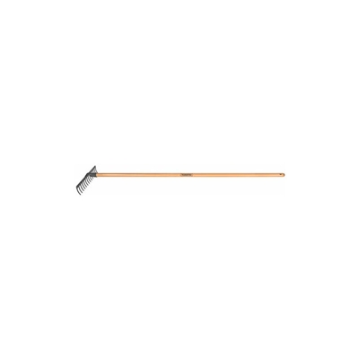 Tramontina Rastrello da Giardino a 14 Denti con Manico Lungo, Lunghezza 150 cm, in Acciaio al Carbonio, Marrone