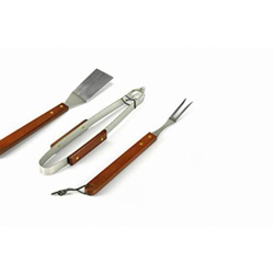 Set 3 Attrezzi X Barbecue Man. Legno características