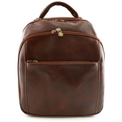 Zaino In Pelle Colore Marrone - Pelletteria Toscana Made In Italy - Zaino