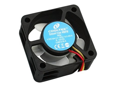 Silent Fan 4020 Case per computer Ventilatore 4 cm Nero, Bianco, Ventola