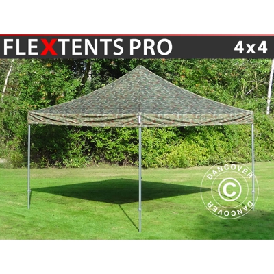 Gazebo pieghevole Gazebo rapido FleXtents PRO 4x4m Camouflage