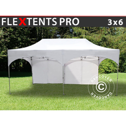 Gazebo pieghevole Gazebo rapido FleXtents PRO "Arched" 3x6m Bianco, inclusi 6 fianchi en oferta