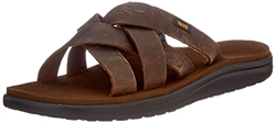 Action Sports (Teva DE) Voya Slide Leather Sandal Mens, Infradito Uomo, Marrone (Carafe Cara), 43 EU en oferta