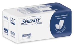 PANNOLONE PER INCONTINENZA FORMATO RETTANGOLARE SENZA BARRIERA SERENITY 30 PEZZI en oferta