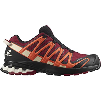 Salomon XA PRO 3D V8 GTX Scarpe da Trail Running Impermeabili, Uomo, Rosso (Biking Red/Red Orange/Black), 42 ⅔ EU