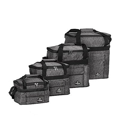 outdoorer Borsa termica per bicicletta, Cool Butler, 15 litri, colore grigio, borsa termica da 15 l, piccola e compatta per portabagagli e da appender