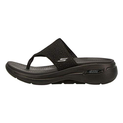 Skechers Go Walk Arch Fit Knit 3 Point Sandal Black 9 B (M) características