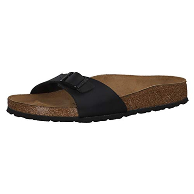 Birkenstock Madrid Birko-Flor Donna Nero Sandali-UK 3